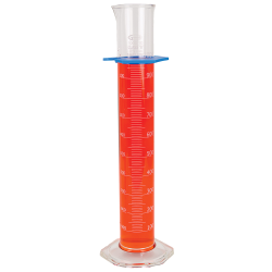 1000mL Glass Cylinder with Hex Base & Double Metric Scale